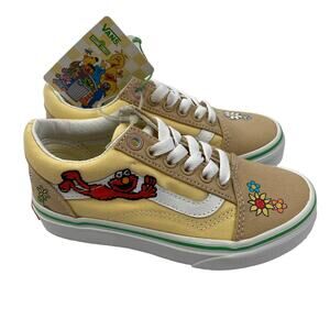 Vans Old Skool Sesame‎ Street Elmo Sneakers Shoes Kids Girls Size 12 Tan NWOB